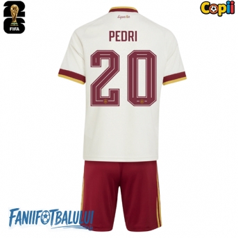 Spania Pedri Gonzalez #20 Echipament de Fotbal Replică Mondial 2026 Copii Deplasare (+ Șorturi)
